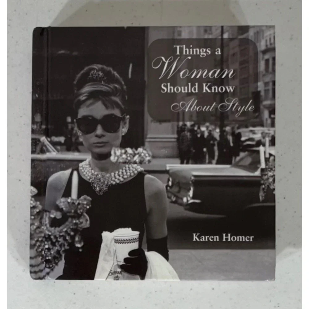 Karen Homer Things a Woman Should Know About Style Book Pink Audrey Hepburn 2003